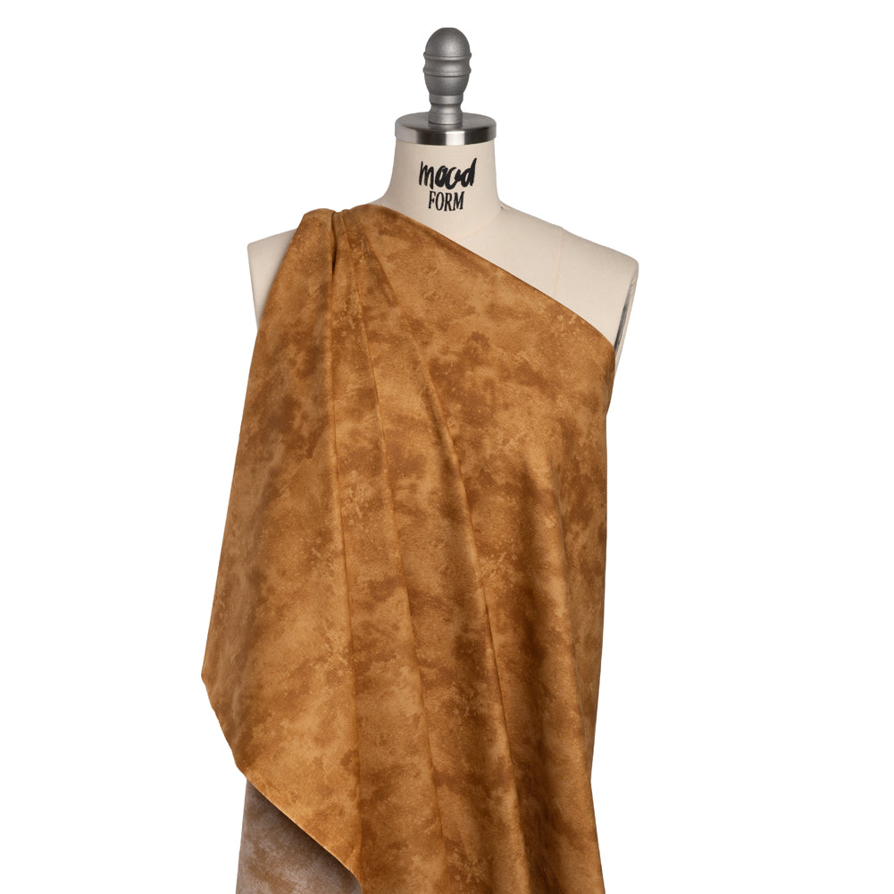 Printed Quilting Cotton by Deborah Edwards Northcott Studio - Sponge Toffee Fresco Texture - Toscana Collection - Folded Printed Quilting Cotton by Deborah Edwards Northcott Studio - Sponge Toffee Fresco Texture - Toscana Collection - Folded