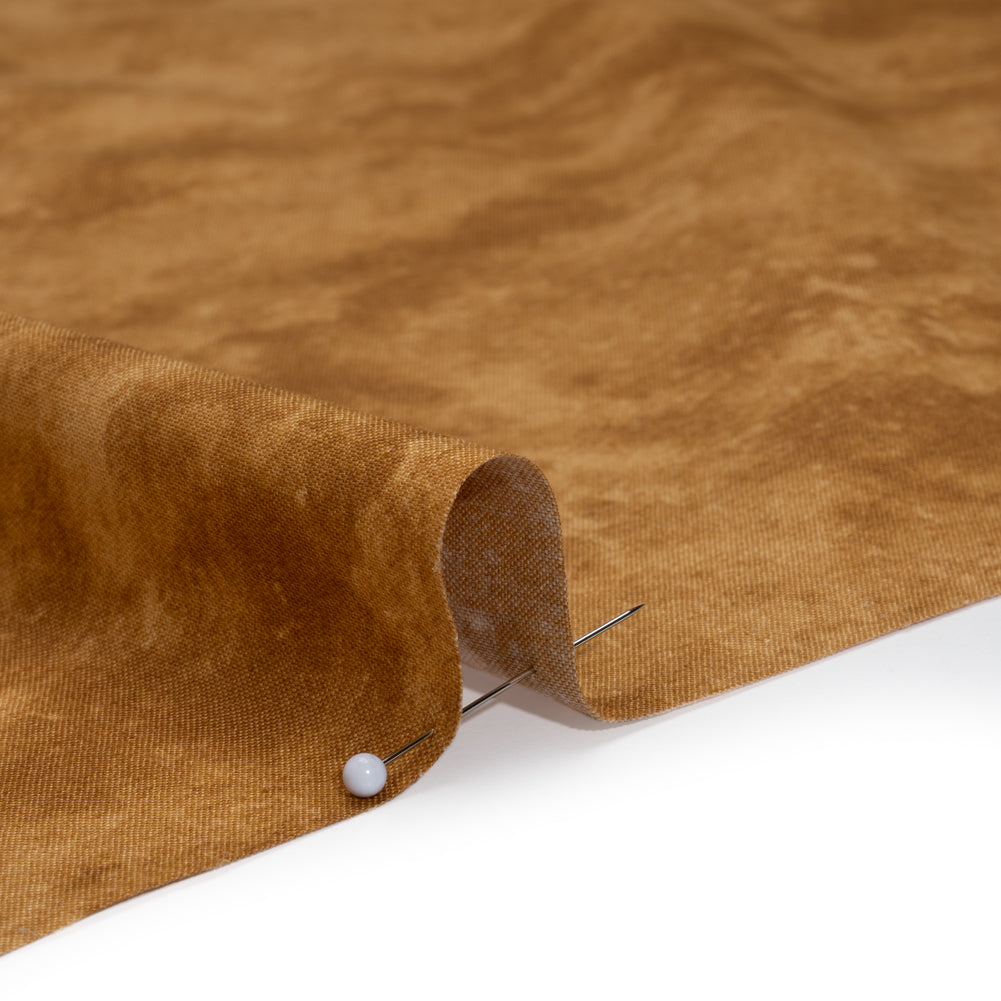 Printed Quilting Cotton by Deborah Edwards Northcott Studio - Sponge Toffee Fresco Texture - Toscana Collection - Full - Image 4 of 6 Printed Quilting Cotton by Deborah Edwards Northcott Studio - Sponge Toffee Fresco Texture - Toscana Collection - Full - Image 4 of 6