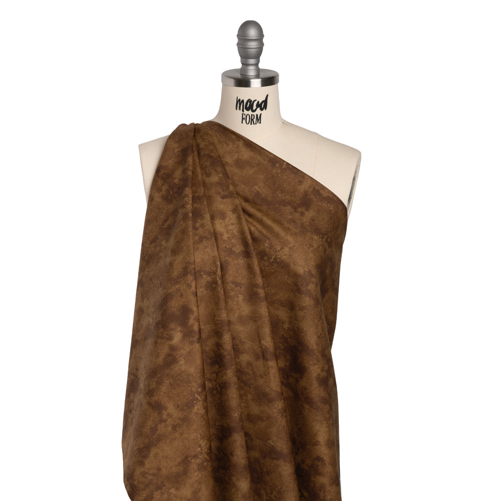 Printed Quilting Cotton by Deborah Edwards Northcott Studio - Chocolate Fresco Texture - Toscana Collection Folded Printed Quilting Cotton by Deborah Edwards Northcott Studio - Chocolate Fresco Texture - Toscana Collection Folded