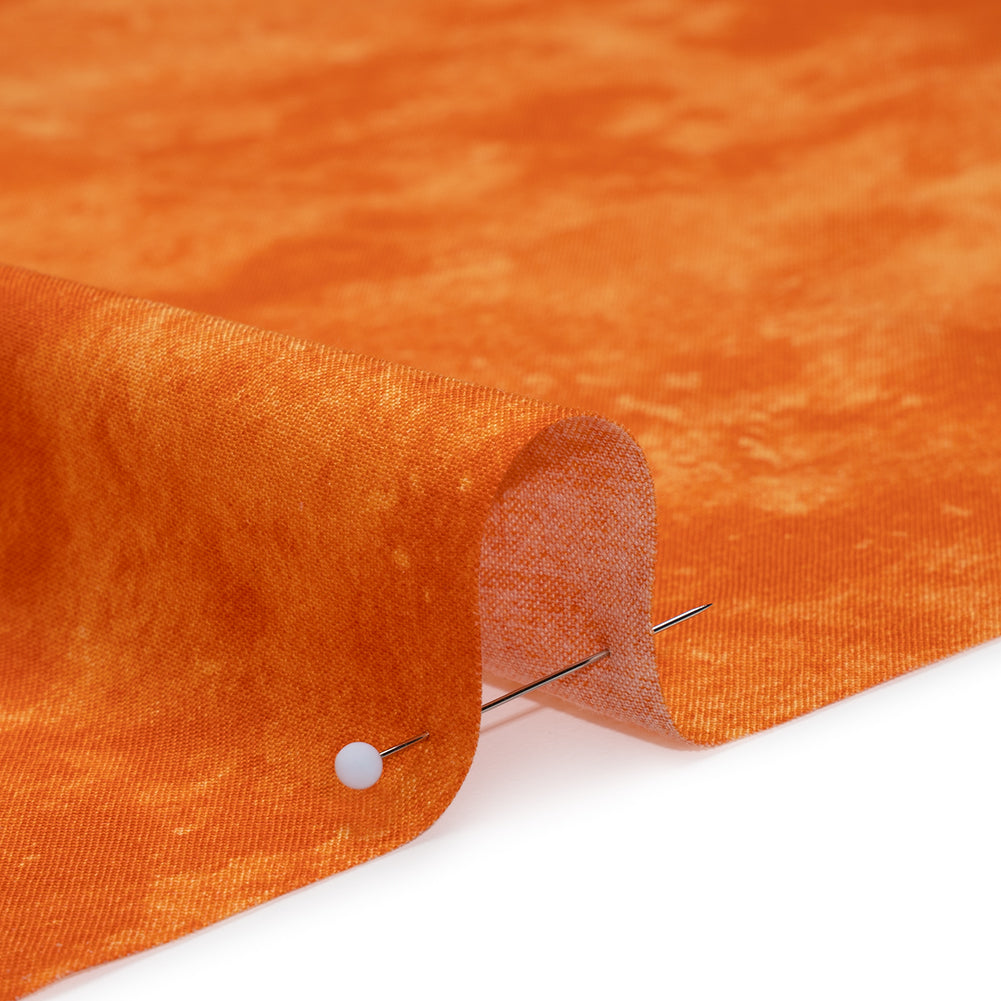 Printed Quilting Cotton by Deborah Edwards Northcott Studio - Tangerine Tango Fresco Texture - Toscana Collection Printed Quilting Cotton by Deborah Edwards Northcott Studio - Tangerine Tango Fresco Texture - Toscana Collection