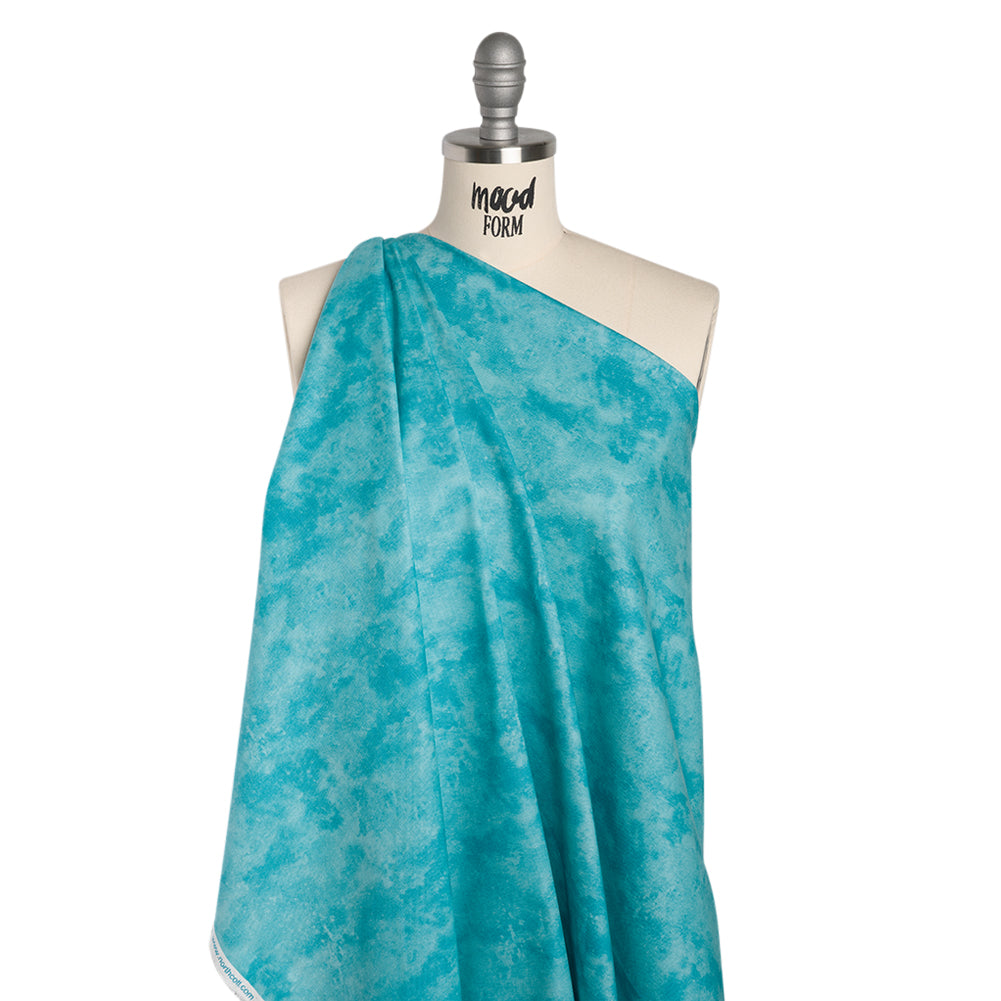 Printed Quilting Cotton by Deborah Edwards Northcott Studio - Bermuda Breeze Fresco Texture - Toscana Collection Printed Quilting Cotton by Deborah Edwards Northcott Studio - Bermuda Breeze Fresco Texture - Toscana Collection