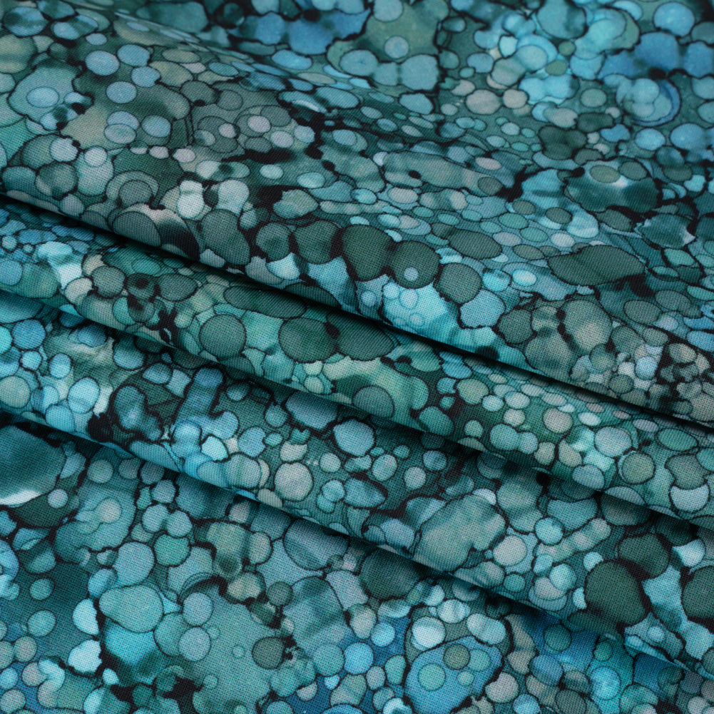 Wide Backing Quilting Cotton by Northcott, 108" Wide - Tranquility Bubbles - Bliss Wide Backing Collection Folded Wide Backing Quilting Cotton by Northcott, 108" Wide - Tranquility Bubbles - Bliss Wide Backing Collection Folded