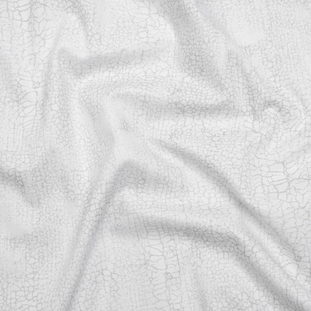 Wide Backing Quilting Cotton by Northcott, 108" Wide - Snow Abstract Texture - Crackle Wide Backing Collection Wide Backing Quilting Cotton by Northcott, 108" Wide - Snow Abstract Texture - Crackle Wide Backing Collection