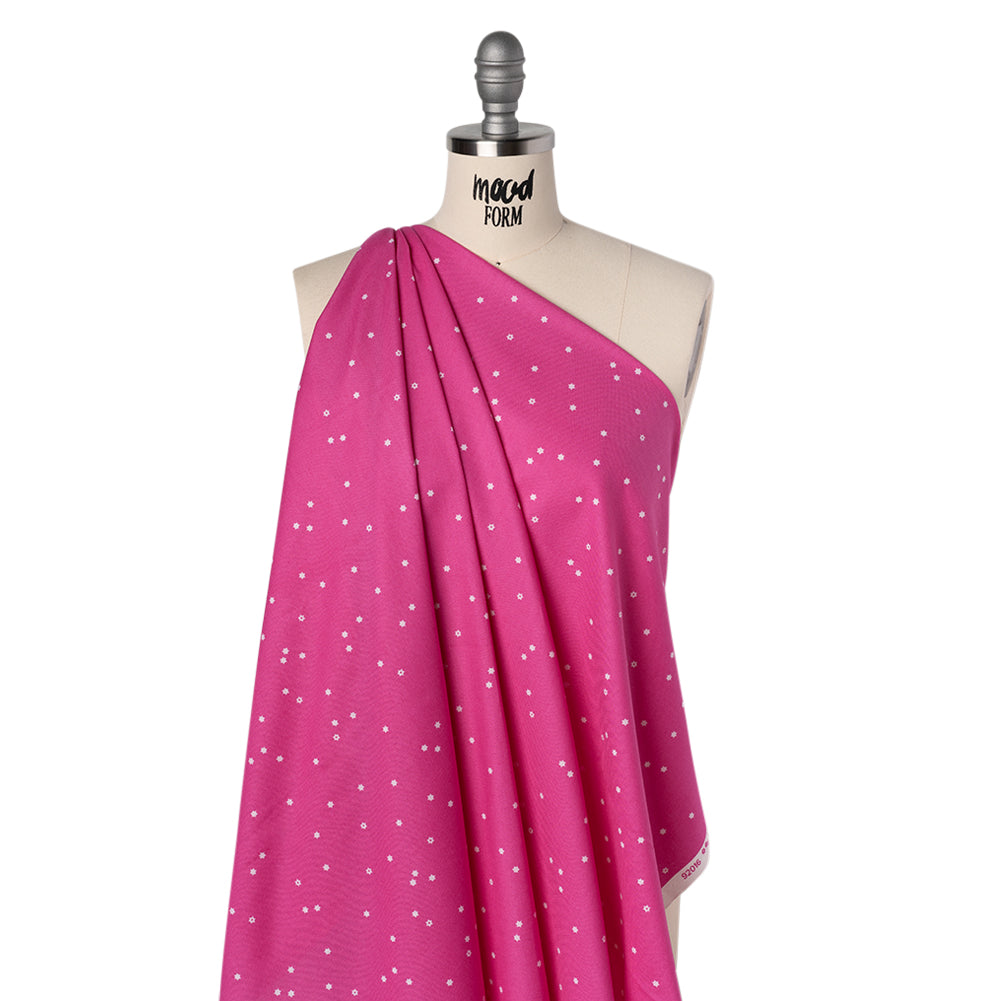 Printed Quilting Cotton by Ghazal Razavi for FIGO Studio - Pink Flowers - Seasons Basics Collection - Folded Printed Quilting Cotton by Ghazal Razavi for FIGO Studio - Pink Flowers - Seasons Basics Collection - Folded