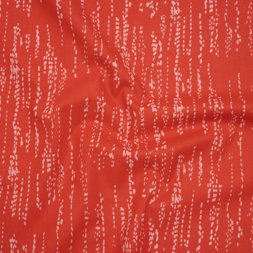 Printed Quilting Cotton by Ghazal Razavi for FIGO Studio - Coral Grass Patch - Seasons Basics Collection - Drape Printed Quilting Cotton by Ghazal Razavi for FIGO Studio - Coral Grass Patch - Seasons Basics Collection - Drape