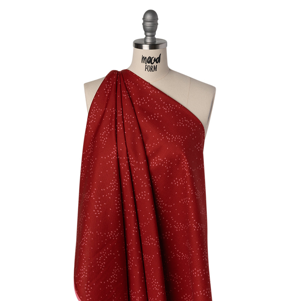 Printed Quilting Cotton by Ghazal Razavi for FIGO Studio - Red Birds - Seasons Basics Collection - Folded Printed Quilting Cotton by Ghazal Razavi for FIGO Studio - Red Birds - Seasons Basics Collection - Folded