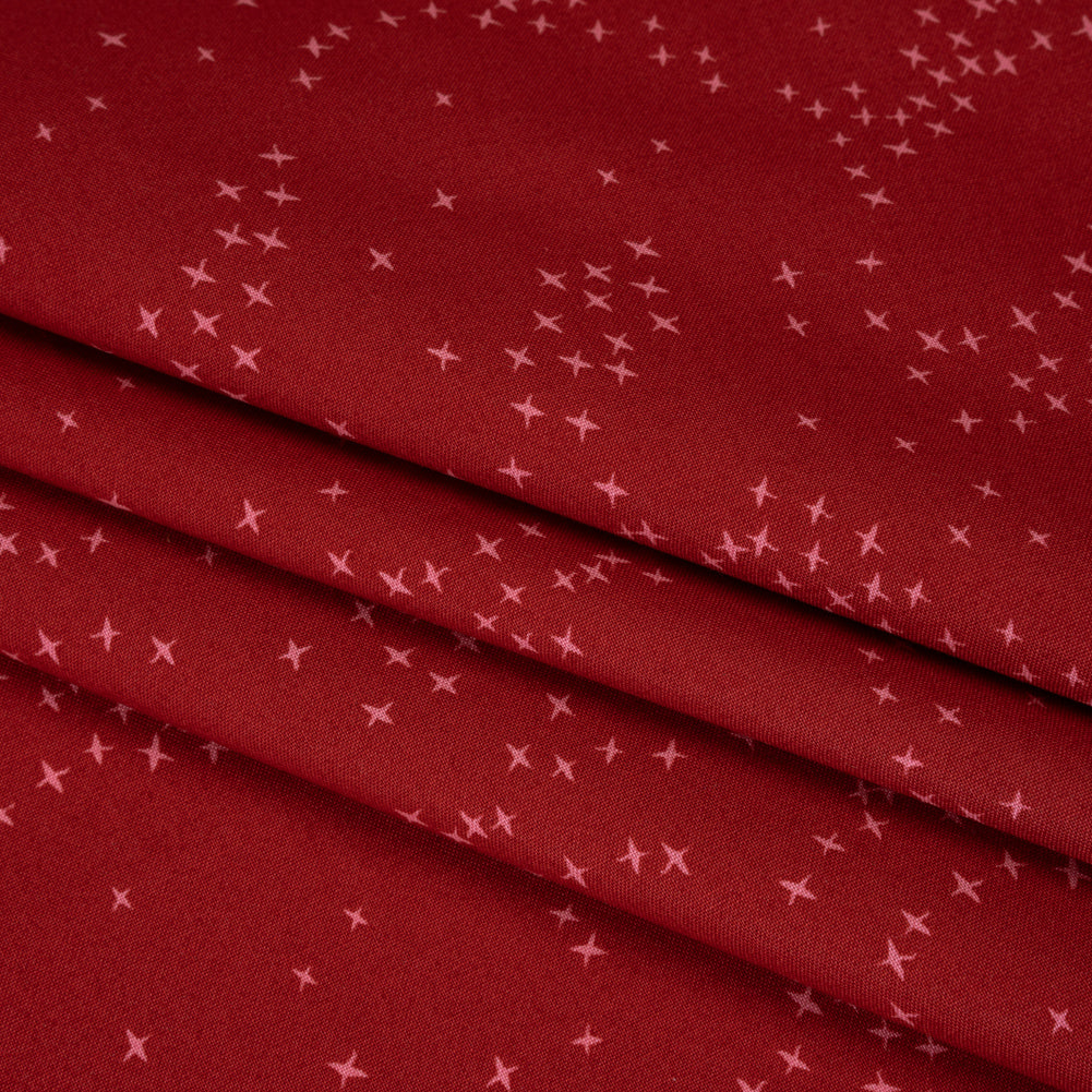Printed Quilting Cotton by Ghazal Razavi for FIGO Studio - Red Birds - Seasons Basics Collection - Detail Printed Quilting Cotton by Ghazal Razavi for FIGO Studio - Red Birds - Seasons Basics Collection - Detail