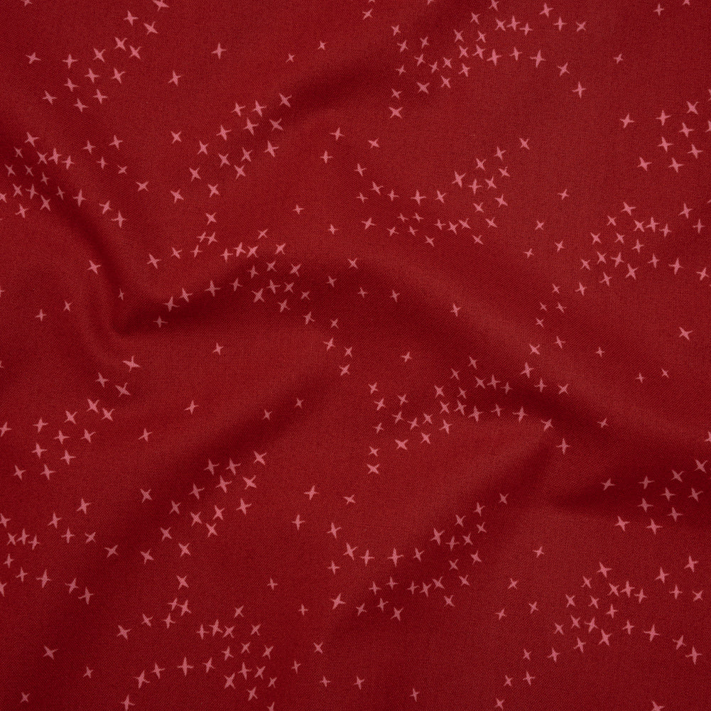 Printed Quilting Cotton by Ghazal Razavi for FIGO Studio - Red Birds - Seasons Basics Collection - Drape Printed Quilting Cotton by Ghazal Razavi for FIGO Studio - Red Birds - Seasons Basics Collection - Drape