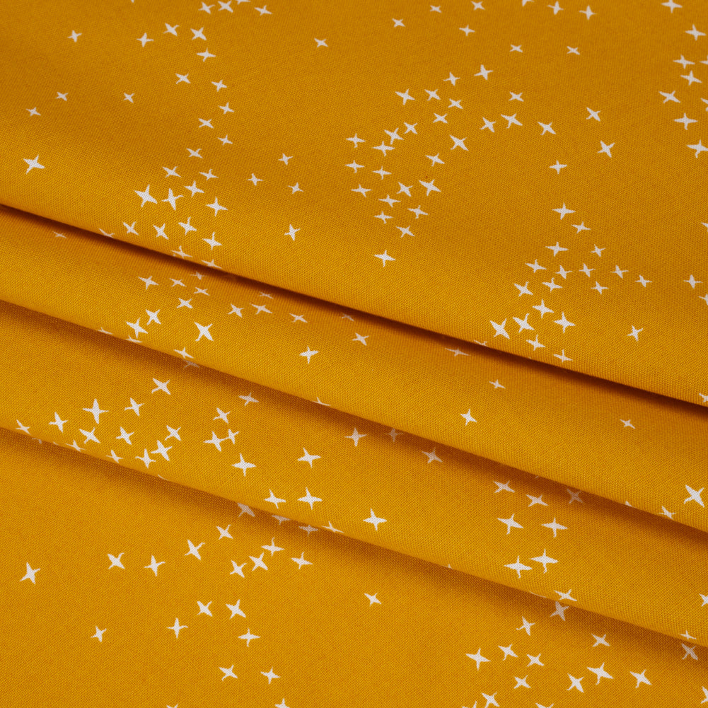 Printed Quilting Cotton by Ghazal Razavi for FIGO Studio - Yellow Birds - Seasons Basics Collection - Detail Printed Quilting Cotton by Ghazal Razavi for FIGO Studio - Yellow Birds - Seasons Basics Collection - Detail