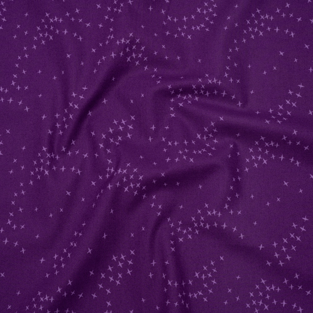 Printed Quilting Cotton by Ghazal Razavi for FIGO Studio - Purple Birds - Seasons Basics Collection - Drape Printed Quilting Cotton by Ghazal Razavi for FIGO Studio - Purple Birds - Seasons Basics Collection - Drape
