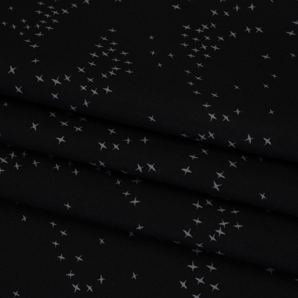 Printed Quilting Cotton by Ghazal Razavi for FIGO Studio - Black Birds - Seasons Basics Collection Detail Printed Quilting Cotton by Ghazal Razavi for FIGO Studio - Black Birds - Seasons Basics Collection Detail
