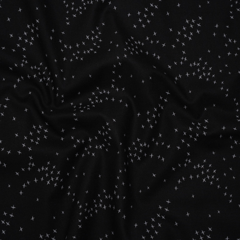 Printed Quilting Cotton by Ghazal Razavi for FIGO Studio - Black Birds - Seasons Basics Collection Printed Quilting Cotton by Ghazal Razavi for FIGO Studio - Black Birds - Seasons Basics Collection