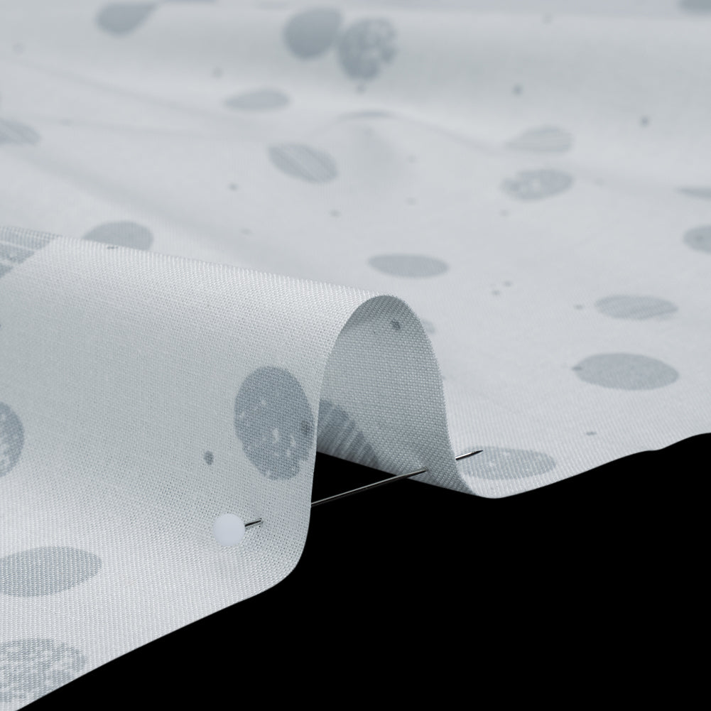 Printed Quilting Cotton by Ghazal Razavi for FIGO Studio - White Snow Textured Circles and Spots - Seasons Basics Collection - Full - Image 4 of 7 Printed Quilting Cotton by Ghazal Razavi for FIGO Studio - White Snow Textured Circles and Spots - Seasons Basics Collection - Full - Image 4 of 7