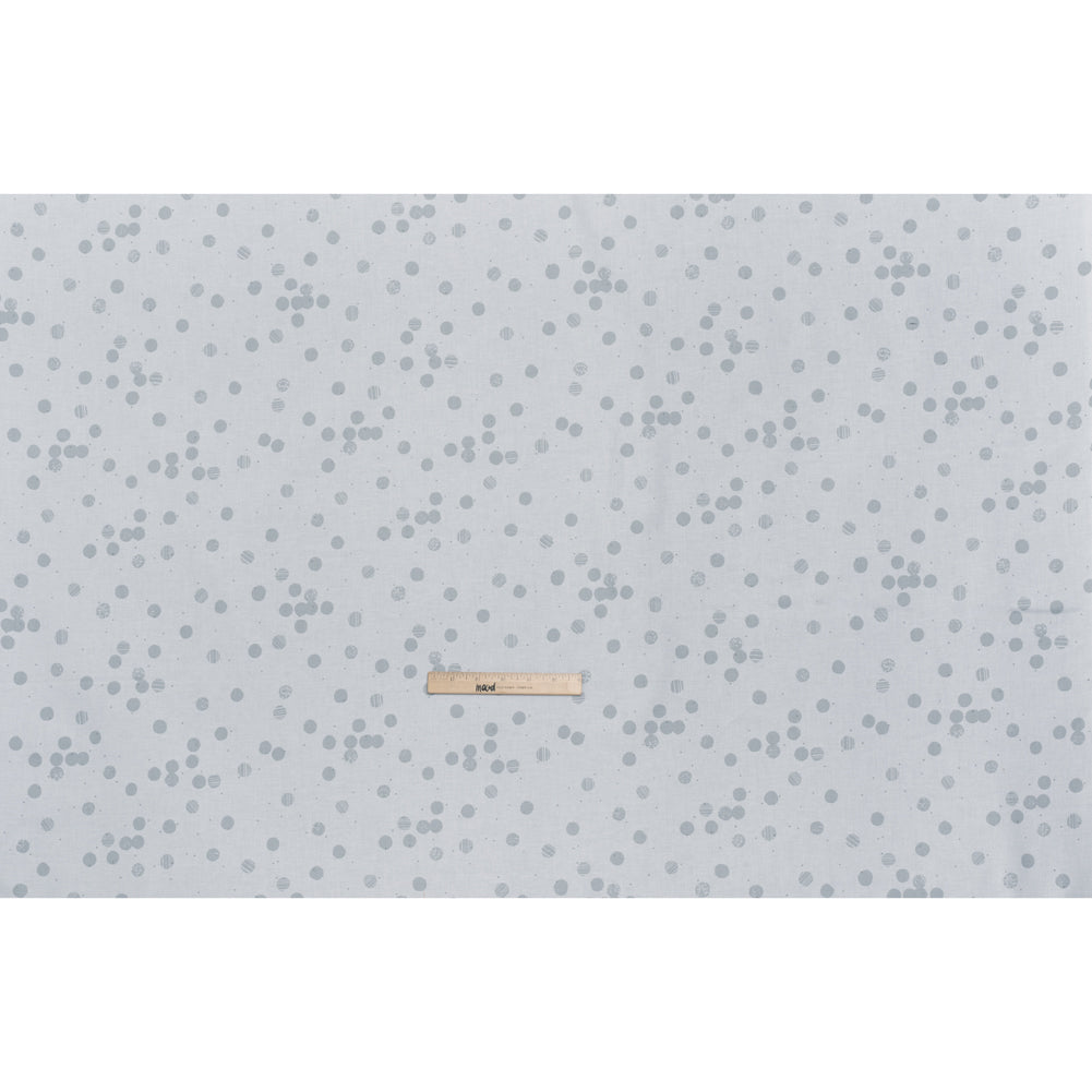 Printed Quilting Cotton by Ghazal Razavi for FIGO Studio - White Snow Textured Circles and Spots - Seasons Basics Collection - Full - Image 6 of 7 Printed Quilting Cotton by Ghazal Razavi for FIGO Studio - White Snow Textured Circles and Spots - Seasons Basics Collection - Full - Image 6 of 7