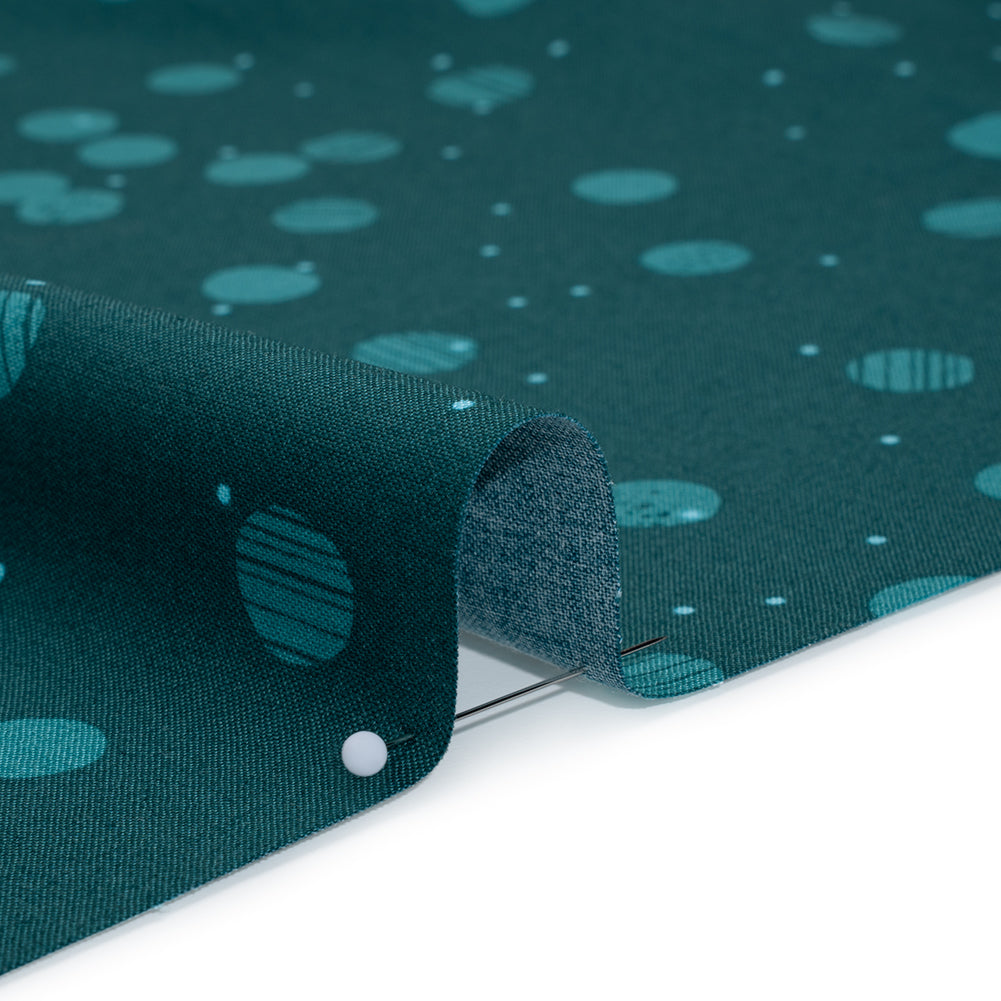 Printed Quilting Cotton by Ghazal Razavi for FIGO Studio - Teal Snow Textured Circles and Spots - Seasons Basics Collection Printed Quilting Cotton by Ghazal Razavi for FIGO Studio - Teal Snow Textured Circles and Spots - Seasons Basics Collection