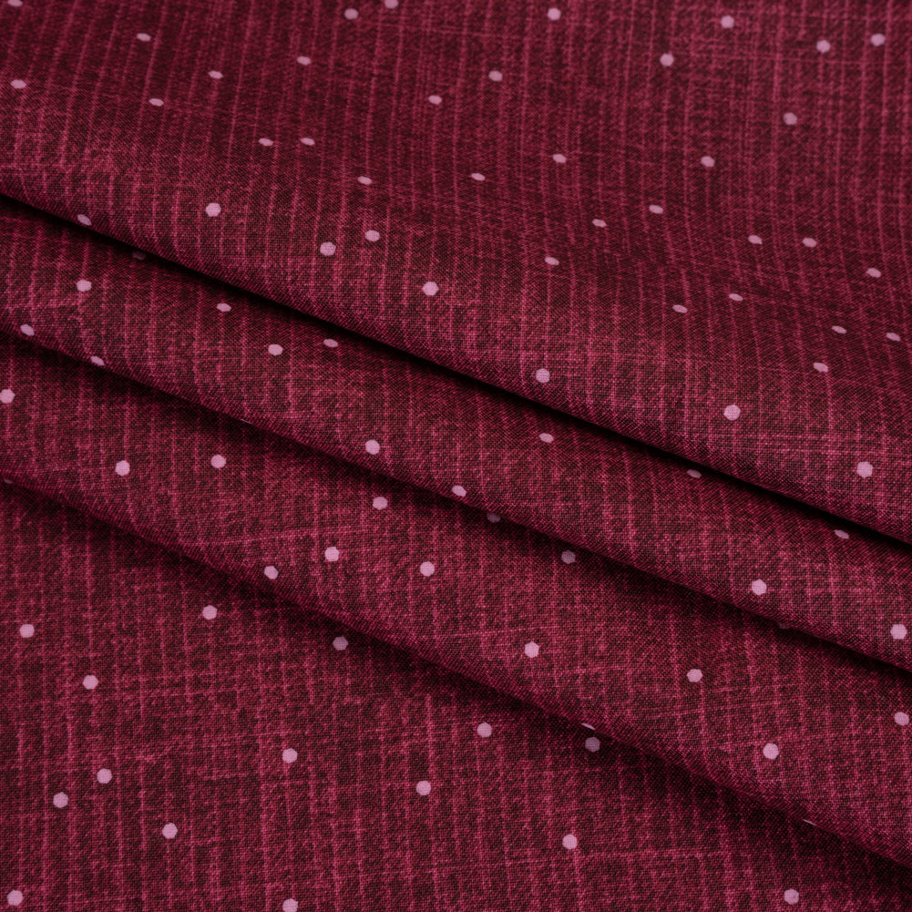 Printed Quilting Cotton by Ghazal Razavi for FIGO Studio - Berry Stripe Dot - Stash Collection - Detail Printed Quilting Cotton by Ghazal Razavi for FIGO Studio - Berry Stripe Dot - Stash Collection - Detail