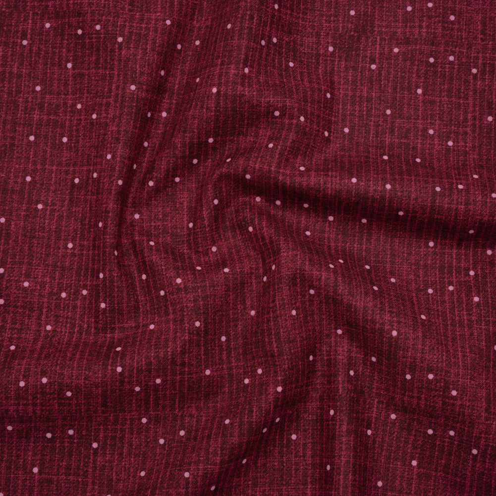 Printed Quilting Cotton by Ghazal Razavi for FIGO Studio - Berry Stripe Dot - Stash Collection - Drape Printed Quilting Cotton by Ghazal Razavi for FIGO Studio - Berry Stripe Dot - Stash Collection - Drape