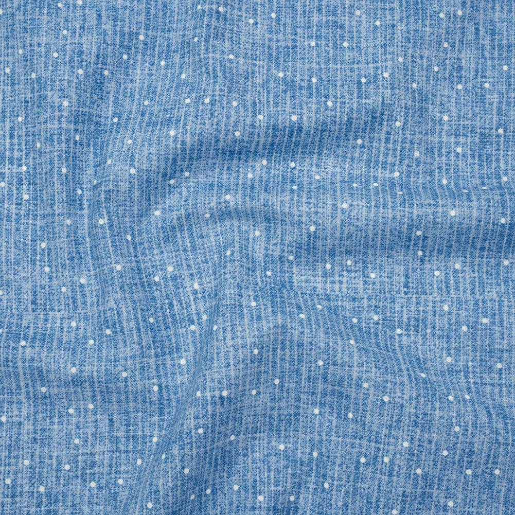 Printed Quilting Cotton by Ghazal Razavi for FIGO Studio - Sky Stripe Dot - Stash Collection Drape Printed Quilting Cotton by Ghazal Razavi for FIGO Studio - Sky Stripe Dot - Stash Collection Drape