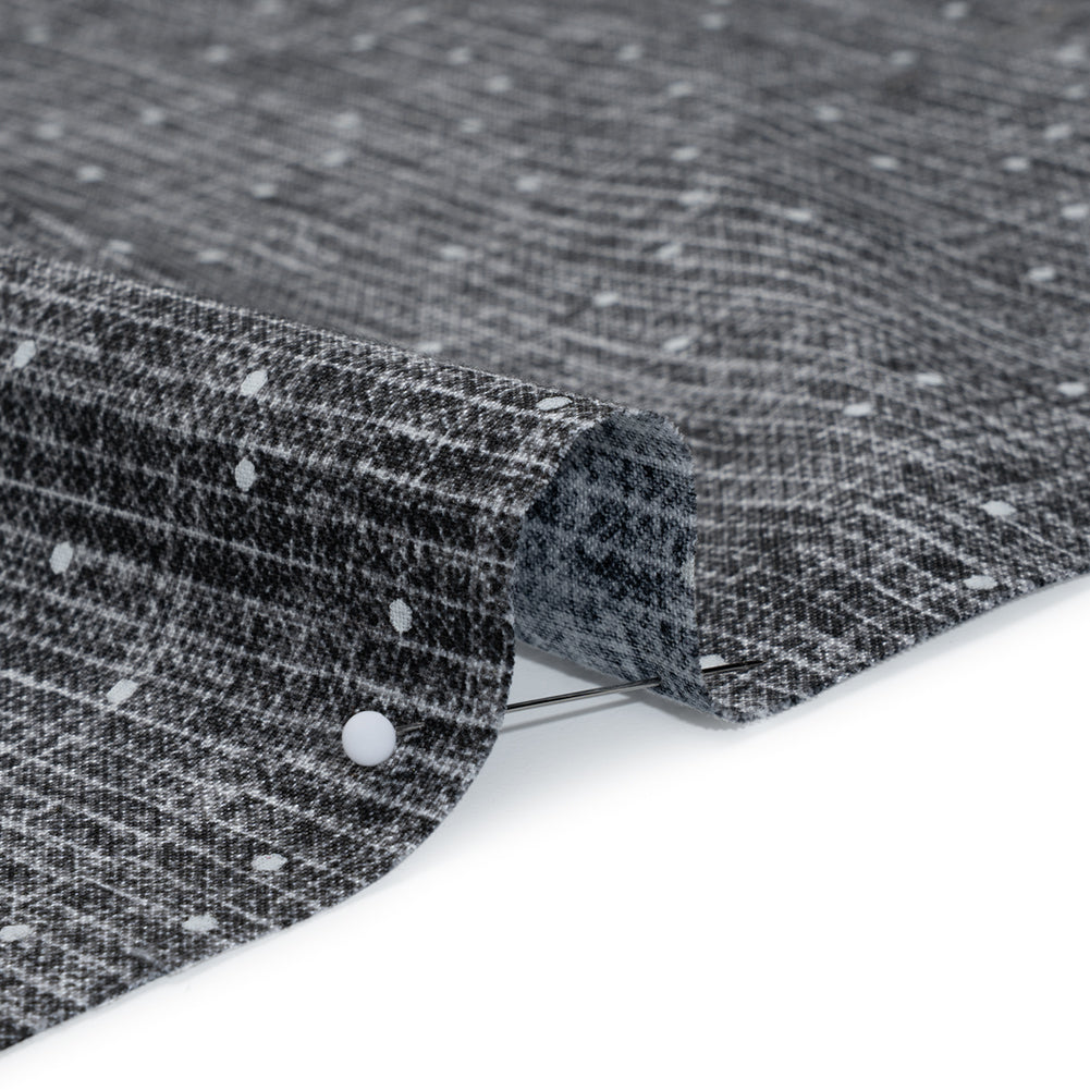Printed Quilting Cotton by Ghazal Razavi for FIGO Studio - Steel Stripe Dot - Stash Collection - Full - Image 4 of 6 Printed Quilting Cotton by Ghazal Razavi for FIGO Studio - Steel Stripe Dot - Stash Collection - Full - Image 4 of 6