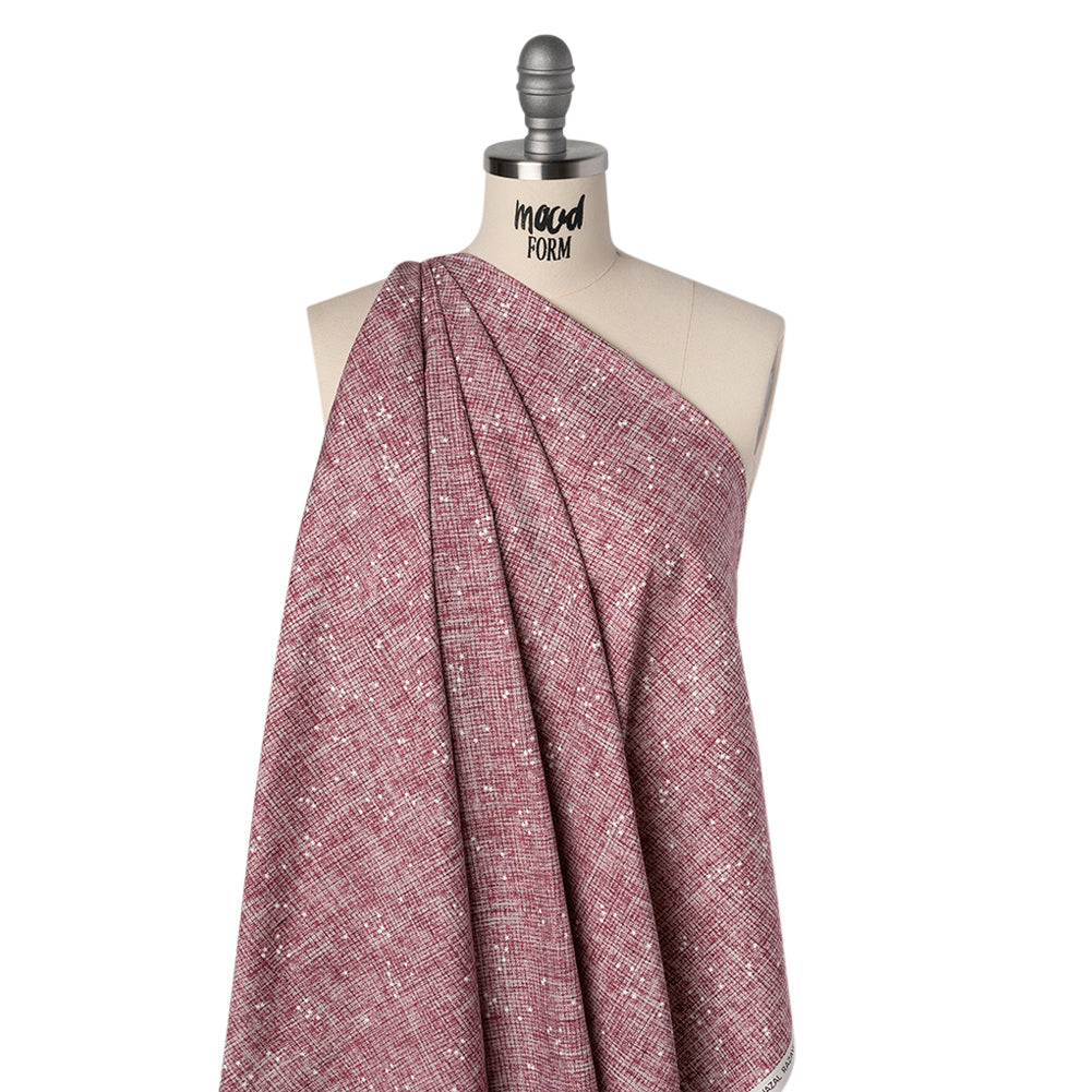 Printed Quilting Cotton by Ghazal Razavi for FIGO Studio - Rose Checks and Stars - Stash Collection Folded Printed Quilting Cotton by Ghazal Razavi for FIGO Studio - Rose Checks and Stars - Stash Collection Folded