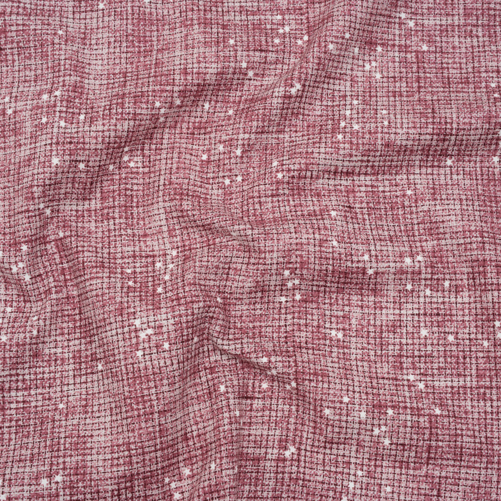 Printed Quilting Cotton by Ghazal Razavi for FIGO Studio - Rose Checks and Stars - Stash Collection Drape Printed Quilting Cotton by Ghazal Razavi for FIGO Studio - Rose Checks and Stars - Stash Collection Drape