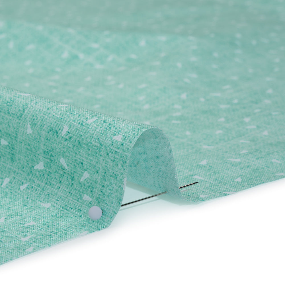 Printed Quilting Cotton by Ghazal Razavi for FIGO Studio - Mint Triangles and Texture - Stash Collection - Full - Image 3 of 6 Printed Quilting Cotton by Ghazal Razavi for FIGO Studio - Mint Triangles and Texture - Stash Collection - Full - Image 3 of 6