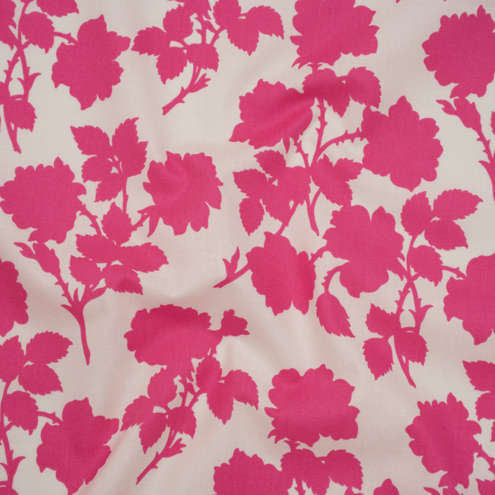 Printed Quilting Cotton by Heather Bailey for FIGO Studio - Cerise Bramble Floral Silhouettes - Pop Sugar Collection Drape Printed Quilting Cotton by Heather Bailey for FIGO Studio - Cerise Bramble Floral Silhouettes - Pop Sugar Collection Drape