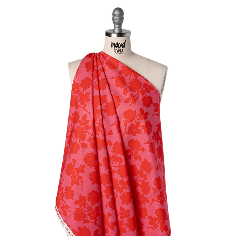 Printed Quilting Cotton by Heather Bailey for FIGO Studio - Strawberry Bramble Floral Silhouettes - Pop Sugar Collection Folded Printed Quilting Cotton by Heather Bailey for FIGO Studio - Strawberry Bramble Floral Silhouettes - Pop Sugar Collection Folded