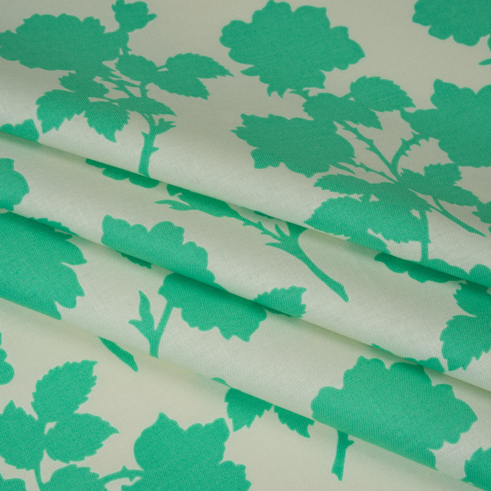 Printed Quilting Cotton by Heather Bailey for FIGO Studio - Turquoise Bramble Floral Silhouettes - Pop Sugar Collection Printed Quilting Cotton by Heather Bailey for FIGO Studio - Turquoise Bramble Floral Silhouettes - Pop Sugar Collection