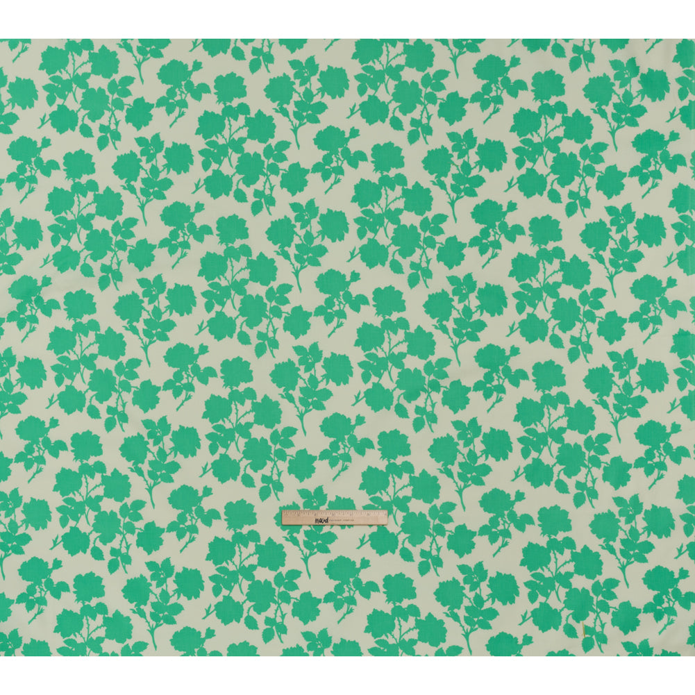 Printed Quilting Cotton by Heather Bailey for FIGO Studio - Turquoise Bramble Floral Silhouettes - Pop Sugar Collection Printed Quilting Cotton by Heather Bailey for FIGO Studio - Turquoise Bramble Floral Silhouettes - Pop Sugar Collection
