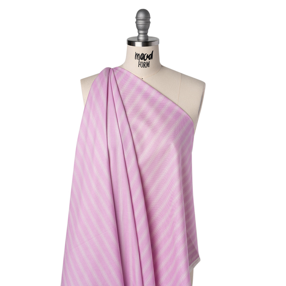 Printed Quilting Cotton by Heather Bailey for FIGO Studio - Orchid Dot Stripe - Pop Sugar Collection - Folded Printed Quilting Cotton by Heather Bailey for FIGO Studio - Orchid Dot Stripe - Pop Sugar Collection - Folded
