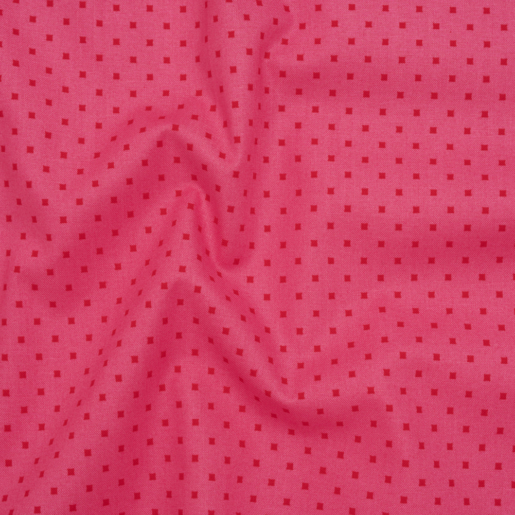 Printed Quilting Cotton by Heather Bailey for FIGO Studio - Raspberry Lottie Dot Square Polka Dots - Pop Sugar Collection Drape Printed Quilting Cotton by Heather Bailey for FIGO Studio - Raspberry Lottie Dot Square Polka Dots - Pop Sugar Collection Drape