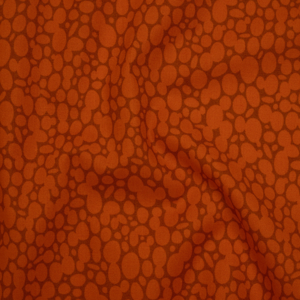 Printed Quilting Cotton by Heather Bailey for FIGO Studio - Persimmon Skipping Stones Abstract Circles - Pop Sugar Collection - Drape Printed Quilting Cotton by Heather Bailey for FIGO Studio - Persimmon Skipping Stones Abstract Circles - Pop Sugar Collection - Drape