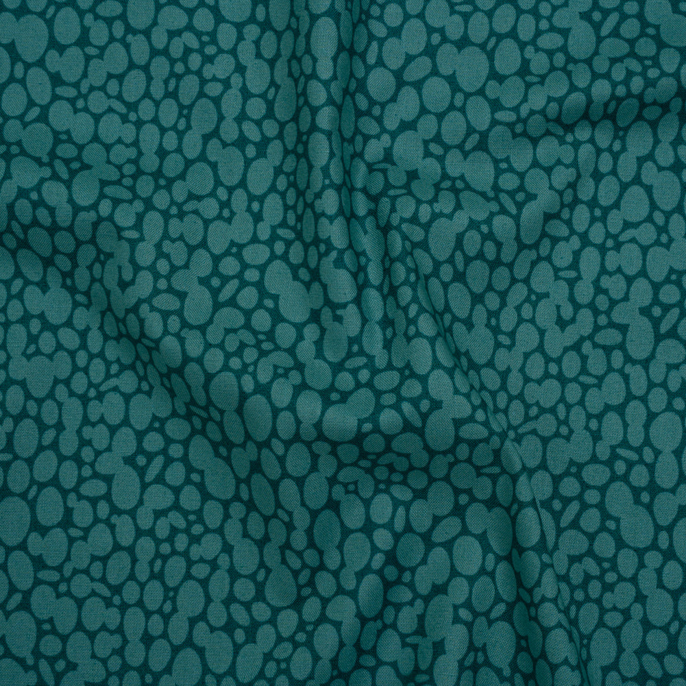 Printed Quilting Cotton by Heather Bailey for FIGO Studio - Slate Skipping Stones Abstract Circles - Pop Sugar Collection - Drape Printed Quilting Cotton by Heather Bailey for FIGO Studio - Slate Skipping Stones Abstract Circles - Pop Sugar Collection - Drape