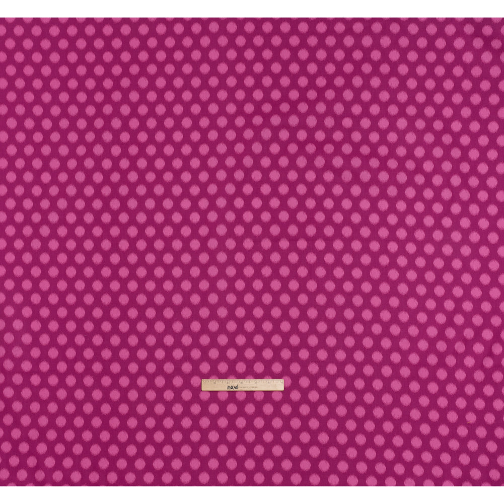 Printed Quilting Cotton by Heather Bailey for FIGO Studio - Violet Top Dot Ikat Polka Dots - Pop Sugar Collection - Full - Image 5 of 6 Printed Quilting Cotton by Heather Bailey for FIGO Studio - Violet Top Dot Ikat Polka Dots - Pop Sugar Collection - Full - Image 5 of 6