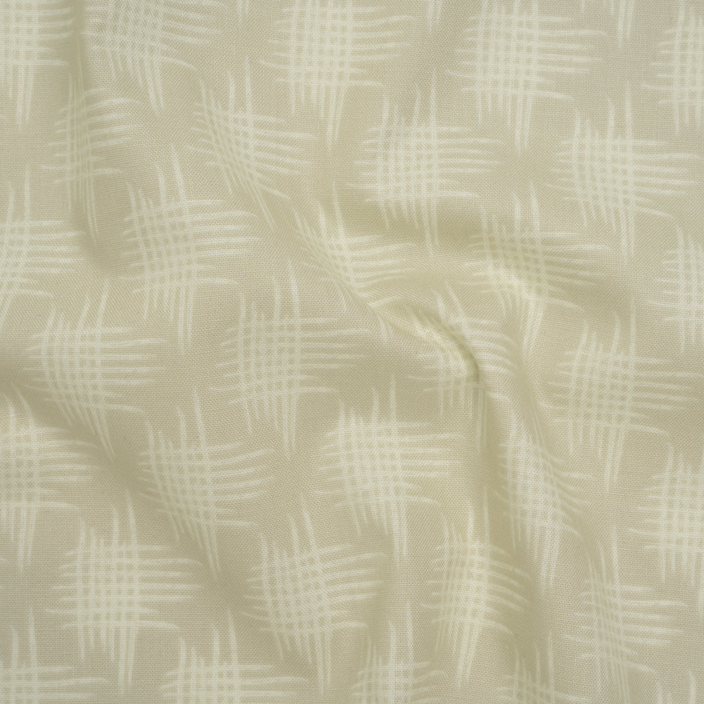 Printed Quilting Cotton by Heather Bailey for FIGO Studio - Dove Woven Grid Lines - Pop Sugar Collection Drape Printed Quilting Cotton by Heather Bailey for FIGO Studio - Dove Woven Grid Lines - Pop Sugar Collection Drape