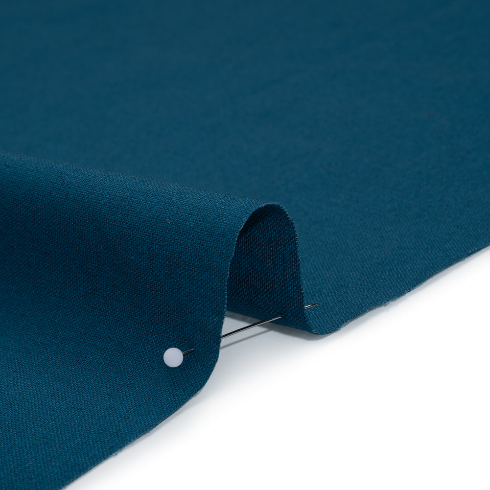 Cotton and Linen Quilting Woven by FIGO Studio - Teal - Tint Collection Cotton and Linen Quilting Woven by FIGO Studio - Teal - Tint Collection