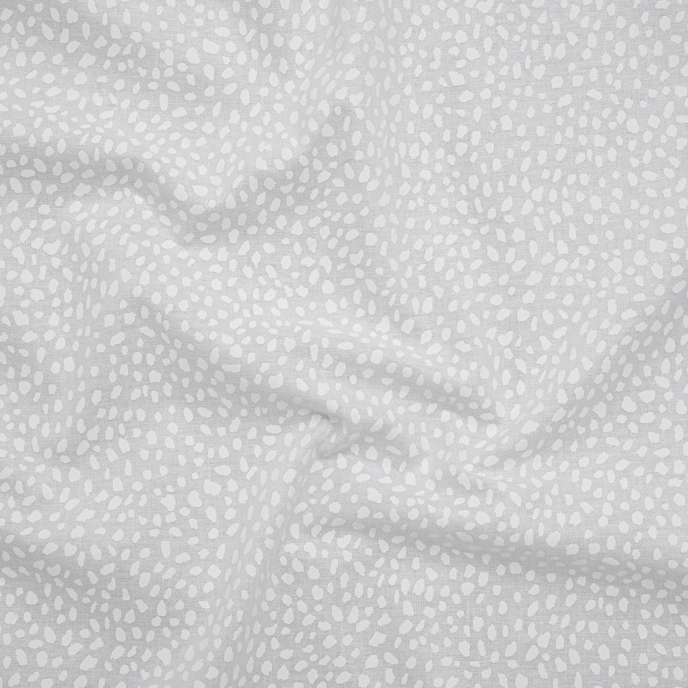 Printed Quilting Cotton by Ghazal Razavi for FIGO Studio - White on White Spotty - Dovetail Collection Printed Quilting Cotton by Ghazal Razavi for FIGO Studio - White on White Spotty - Dovetail Collection