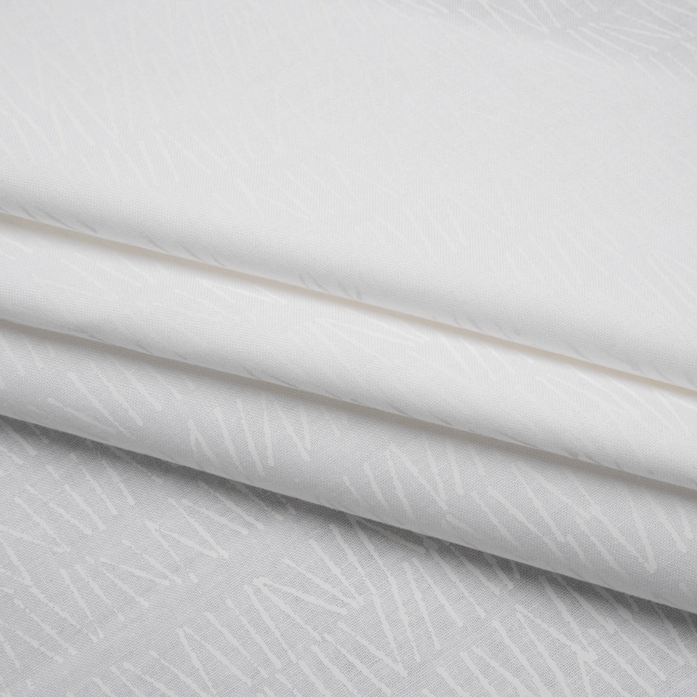 Printed Quilting Cotton by Ghazal Razavi for FIGO Studio - White on White Grass - Dovetail Collection Folded Printed Quilting Cotton by Ghazal Razavi for FIGO Studio - White on White Grass - Dovetail Collection Folded