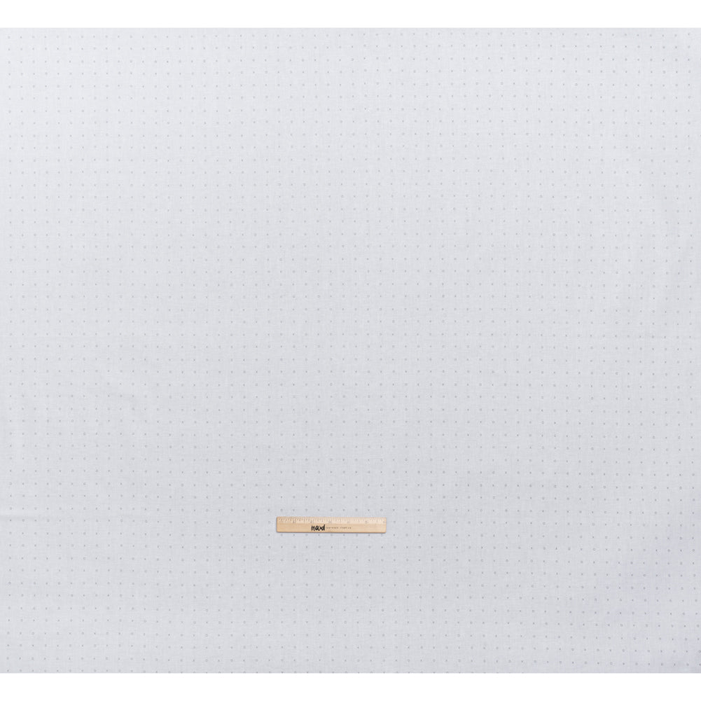 Printed Quilting Cotton by Ghazal Razavi for FIGO Studio - White and Gray XO Grid - Dovetail Collection Printed Quilting Cotton by Ghazal Razavi for FIGO Studio - White and Gray XO Grid - Dovetail Collection