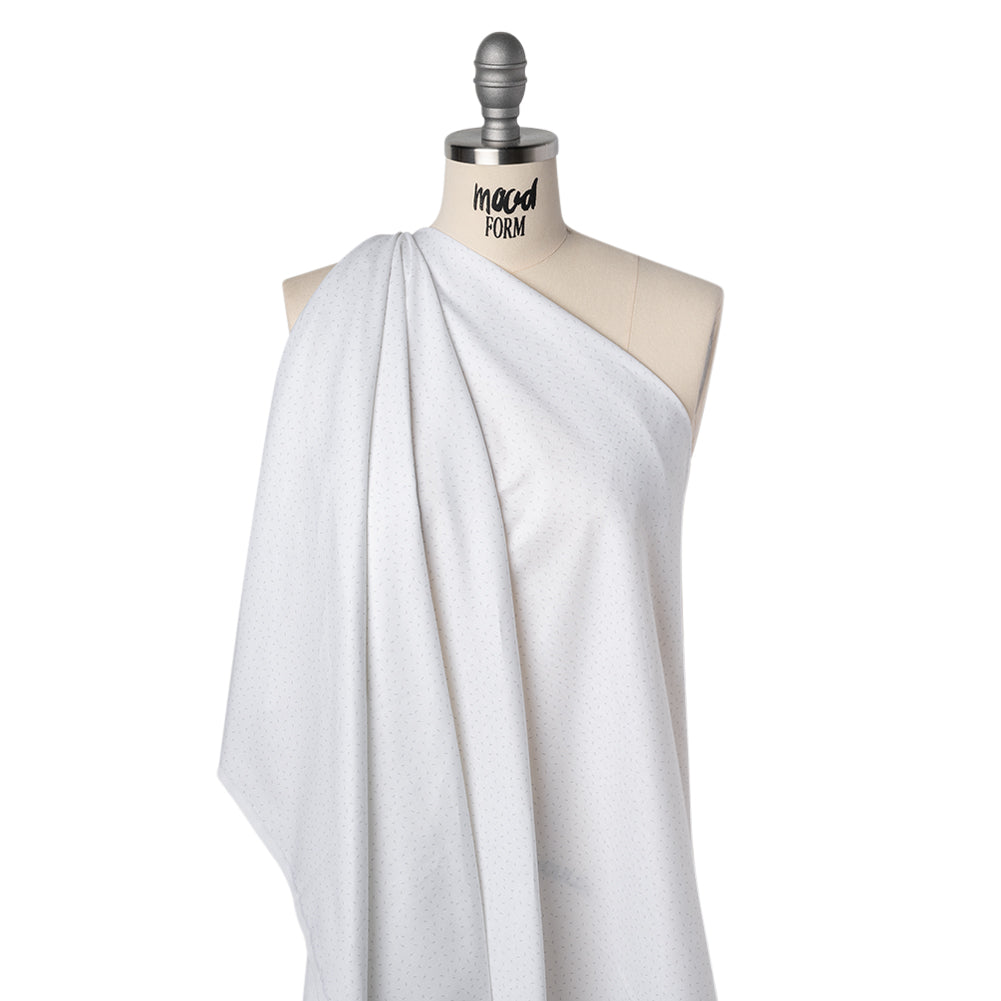 Printed Quilting Cotton by Ghazal Razavi for FIGO Studio - White and Gray Dashes- Dovetail Collection Printed Quilting Cotton by Ghazal Razavi for FIGO Studio - White and Gray Dashes- Dovetail Collection