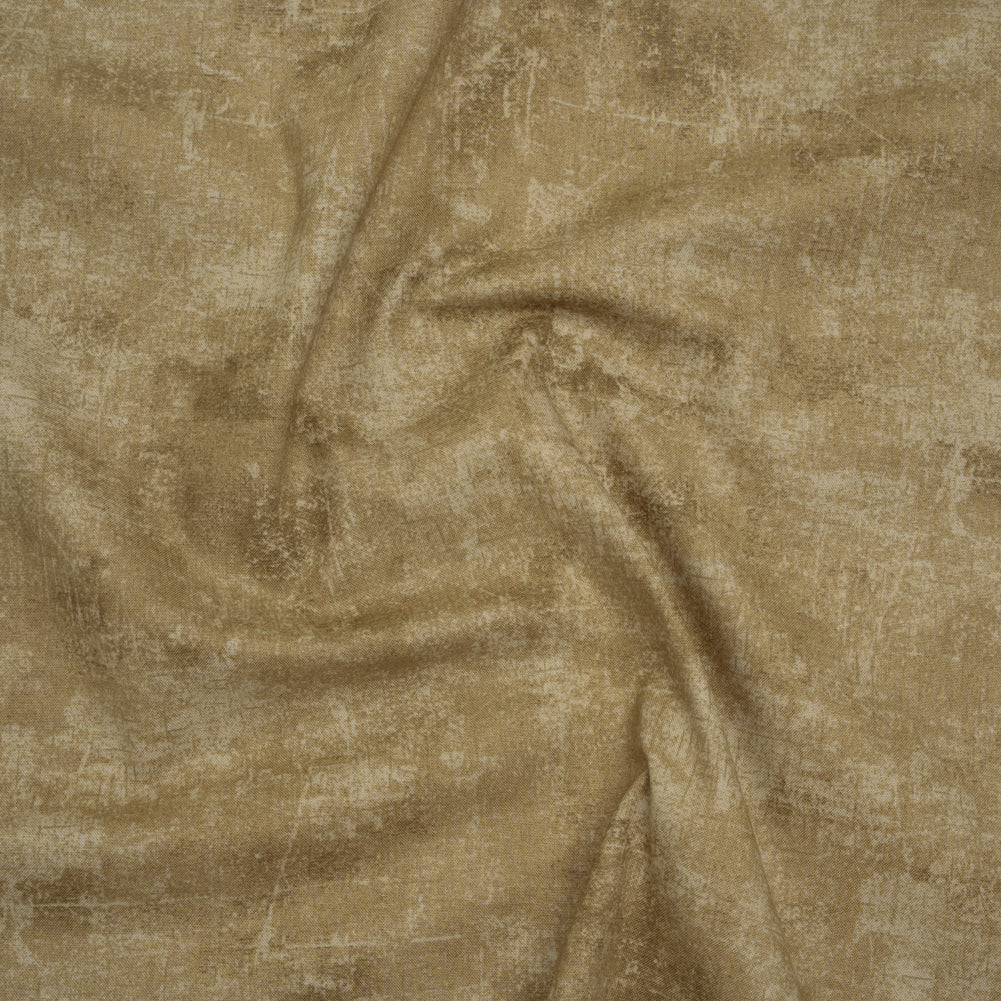 Printed Quilting Cotton by Northcott - Brown Rice Painterly Texture - Canvas Collection - Drape Printed Quilting Cotton by Northcott - Brown Rice Painterly Texture - Canvas Collection - Drape