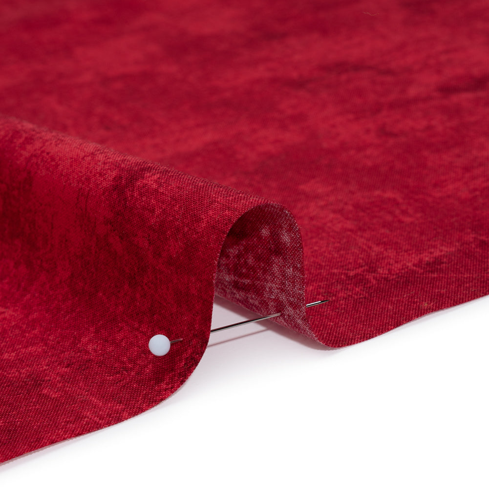 Printed Quilting Cotton by Northcott - Cherry Painterly Texture - Canvas Collection Printed Quilting Cotton by Northcott - Cherry Painterly Texture - Canvas Collection