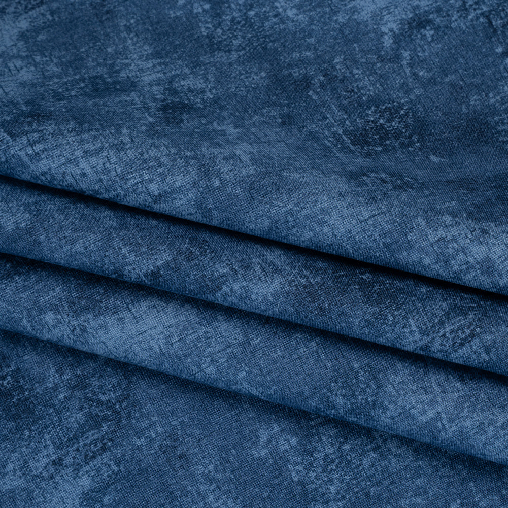 Printed Quilting Cotton by Northcott - Blue Jeans Painterly Texture - Canvas Collection Printed Quilting Cotton by Northcott - Blue Jeans Painterly Texture - Canvas Collection