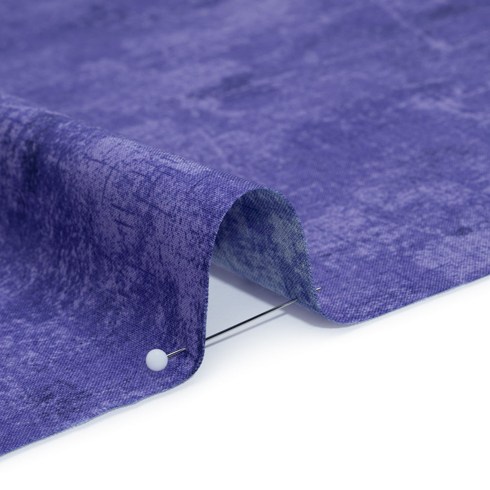 Printed Quilting Cotton by Northcott - Blueberry Painterly Texture - Canvas Collection Printed Quilting Cotton by Northcott - Blueberry Painterly Texture - Canvas Collection