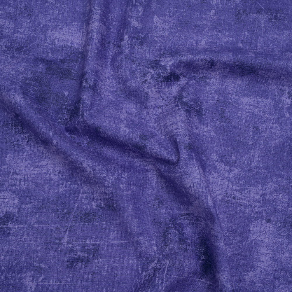Printed Quilting Cotton by Northcott - Blueberry Painterly Texture - Canvas Collection Printed Quilting Cotton by Northcott - Blueberry Painterly Texture - Canvas Collection