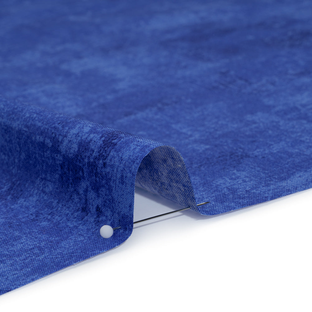 Printed Quilting Cotton by Northcott - Cobalt Painterly Texture - Canvas Collection - Full - Image 3 of 6 Printed Quilting Cotton by Northcott - Cobalt Painterly Texture - Canvas Collection - Full - Image 3 of 6