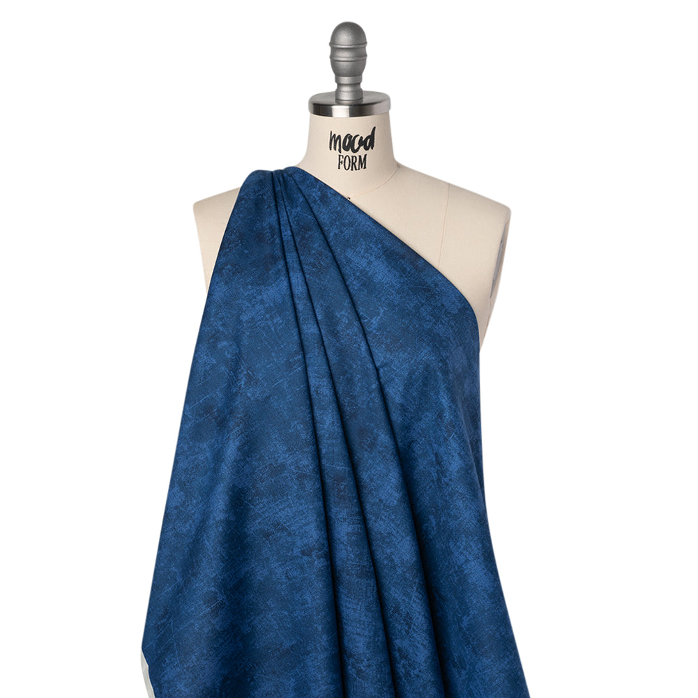 Printed Quilting Cotton by Northcott - Navy Painterly Texture - Canvas Collection Folded Printed Quilting Cotton by Northcott - Navy Painterly Texture - Canvas Collection Folded