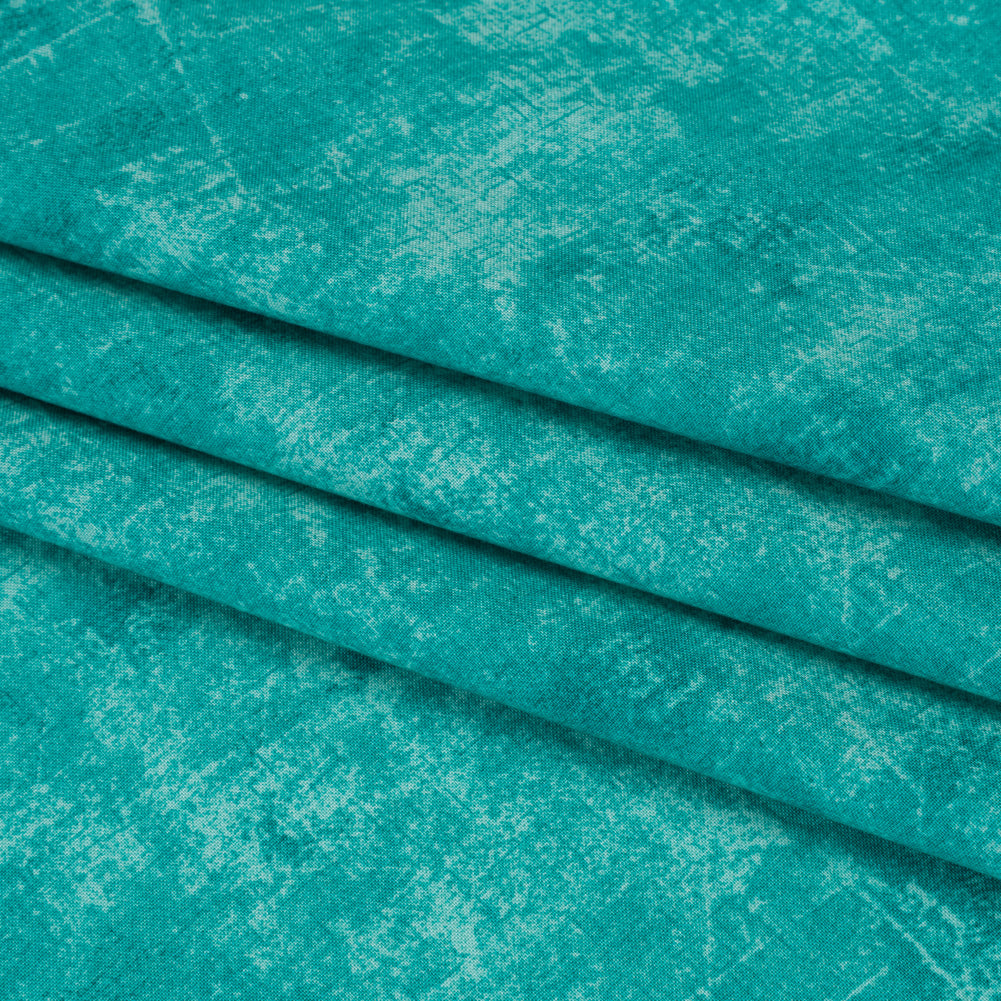 Printed Quilting Cotton by Northcott - Turquoise Painterly Texture - Canvas Collection Printed Quilting Cotton by Northcott - Turquoise Painterly Texture - Canvas Collection