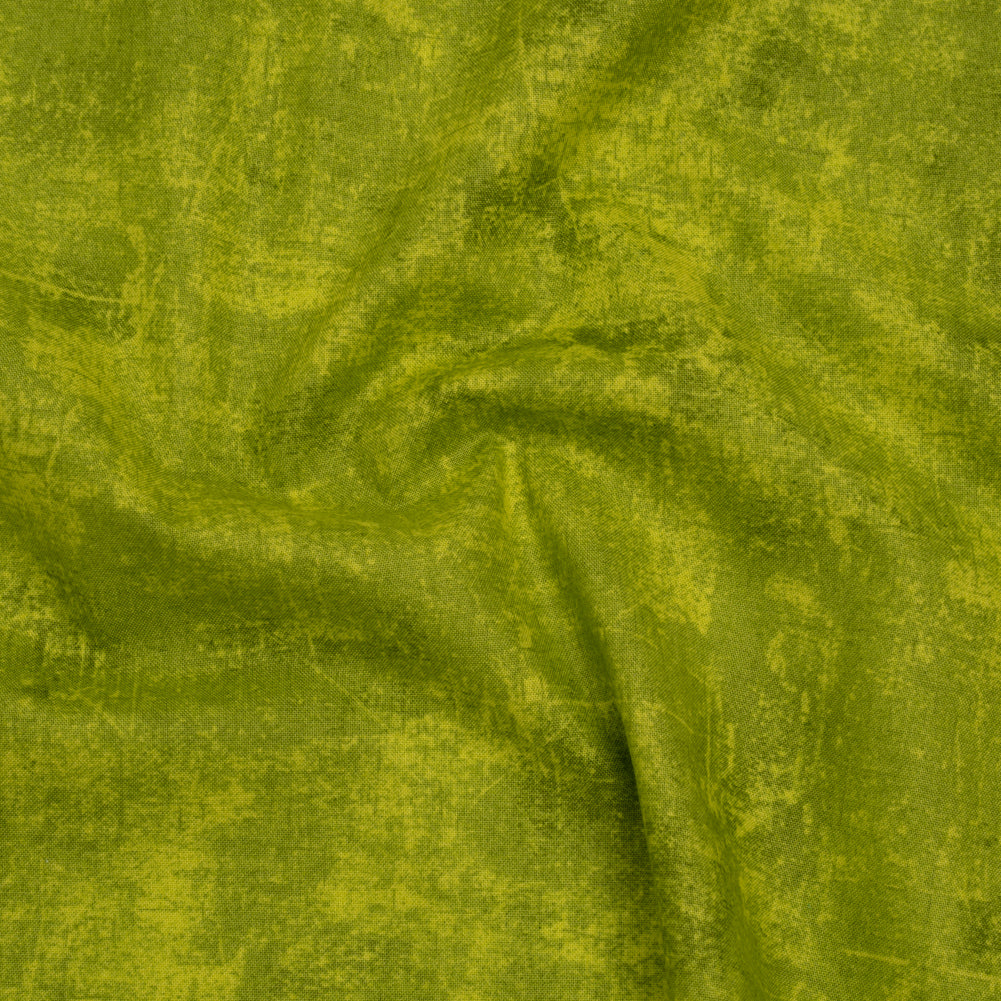 Printed Quilting Cotton by Northcott - Chartreuse Painterly Texture - Canvas Collection Drape Printed Quilting Cotton by Northcott - Chartreuse Painterly Texture - Canvas Collection Drape